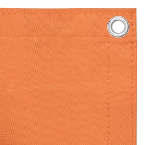 Écran de balcon orange imperméable 90x600 cm en tissu Oxford avec œillets - 2