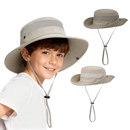 Sombreros de sol para niños de ala ancha Durio con protección UPF 50+