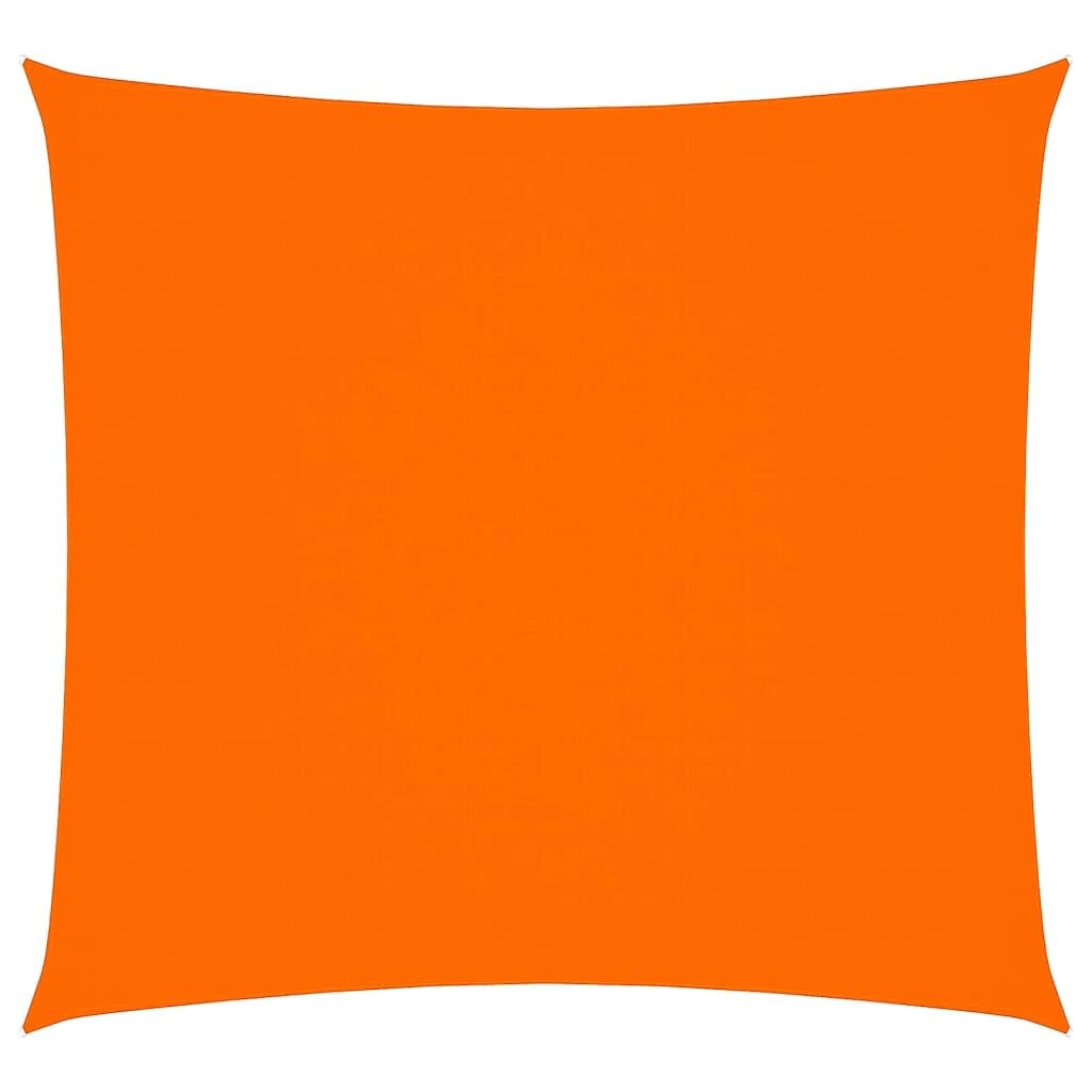 Voile d'ombrage carré imperméable et anti-UV pour terrasse orange