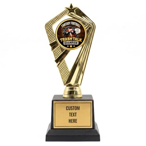 All Quality Fantasy Football Trash Talk Champion Trophy, Custom Engraved
