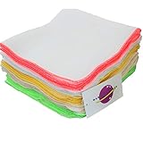 Babymajawelt® Baby Waschlappen, Windel Einlagen 10er SUPER SOFT Molton (Uni (40x40 cm))