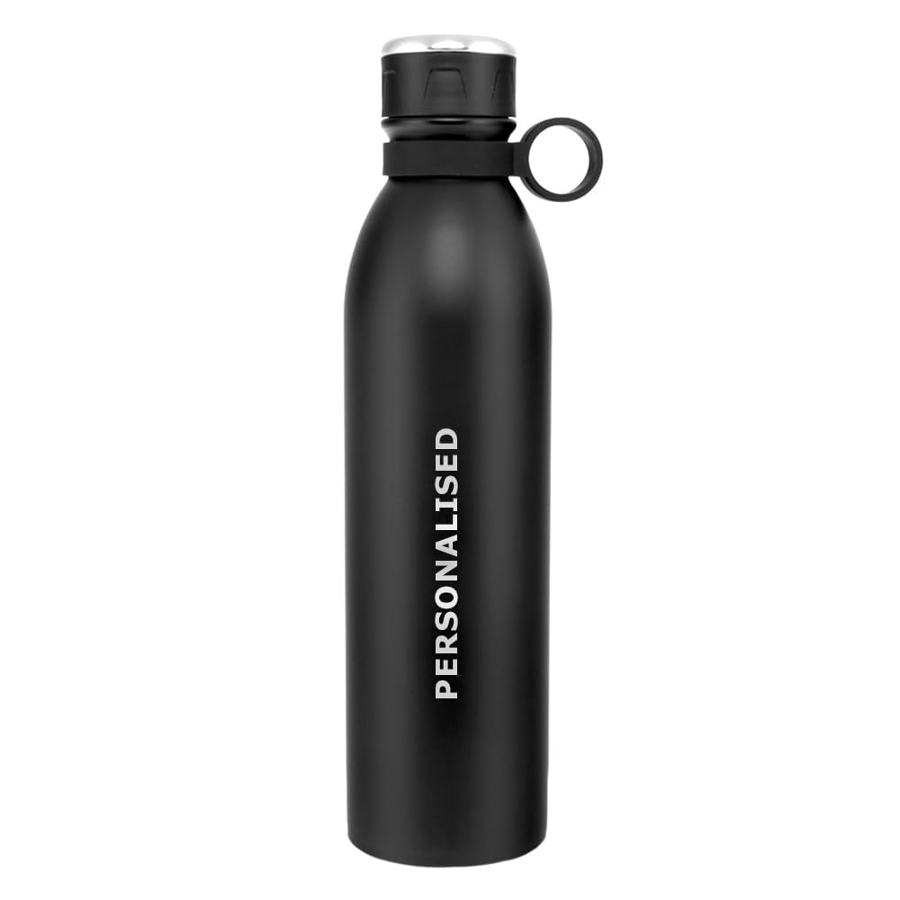 Borosil Jupiter 1000 ml Personalised/Customized Bottle with Engraved Name & Logo | Stainless Steel Vacuum Insulated Flask, Black | 18 Hrs Hot & Cold | Ideal for Personal & Corporate Gifting (B0D2N5Z4GG) Amazon Price History, Amazon Price Tracker