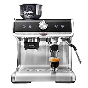 GASTROBACK Espresso Barista Pro design, zwart, roestvrij staal, zilver