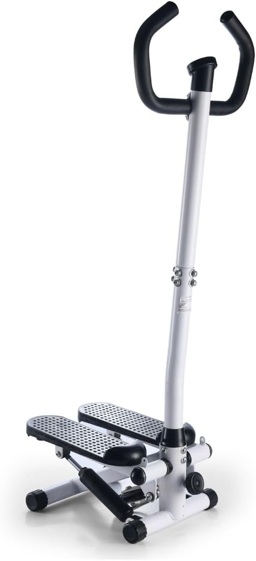 Mobiclinic®, Stepper with Handlebar, Height Adjustable, LCD Monitor, Adjustable Intensity, Non-Slip Pedals, Step by Step Machine, Compact, Home Training, Step-Pro