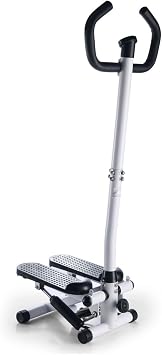 Mobiclinic, Stepper with Handlebar, Height Adjustable, LCD Monitor, Adjustable Intensity, Non-Slip Pedals, Step by Step Machine, Compact, Home Training, Step-Pro