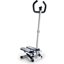Mobiclinic, Stepper with Handlebar, Height Adjustable, LCD Monitor, Adjustable Intensity, Non-Slip Pedals, Step by Step Machine, Compact, Home Training, Step-Pro