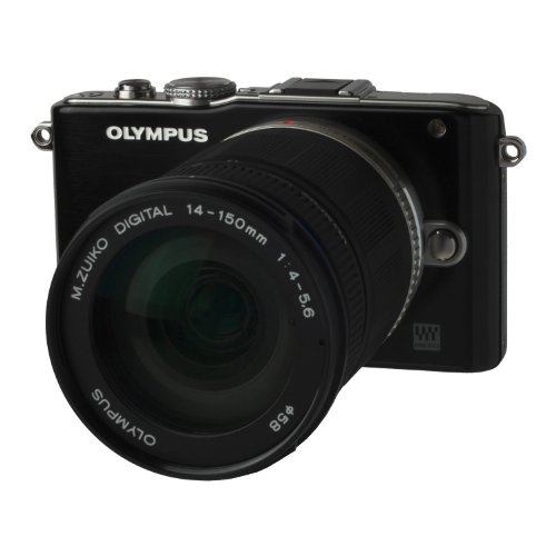 Olympus PEN E-PL3 Kit Compact à objectif interchangeable 12,3 Mpix Noir + Objectif 14-150 mm II Noir