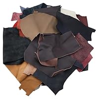 DICOSMETIC 1KG Lederreste Für Handwerk Bunte Lederstücke Vollnarbenleder Große Rindslederreste Zum Werkzeugen Gravur Prägung Stempeln Kunst Und Skulpturen