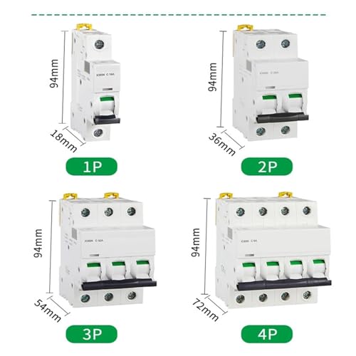 Disjoncteur IC65N 4P 2A interrupteur d'air pour sécuriser la maison - 3