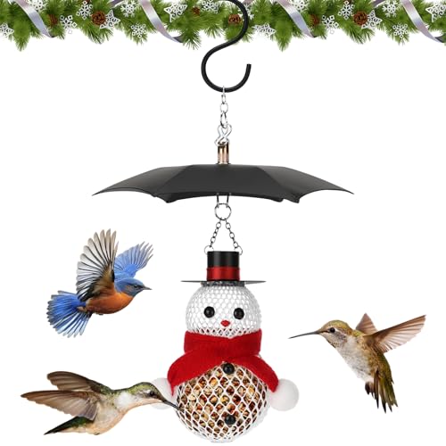 Vesici Cute Snowman Bird Feeder