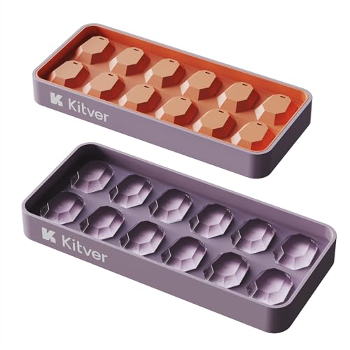 Gem Ice Cube Trays with Lid, Create Crystal Clear Ice