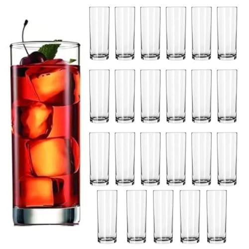 El Mejor Listado de Vaso high ball - solo los mejores. 44 ADIANTE | Set de 24 Vasos de Cristal Highball de 300 ml Ideal para Banquetes, Restaurantes y Reuniones