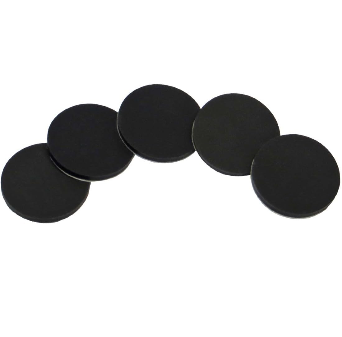 RTOM Moongel Blau 6 Stk Schlagzeug Dämpfer + keepdrum Damper Pads Schwarz