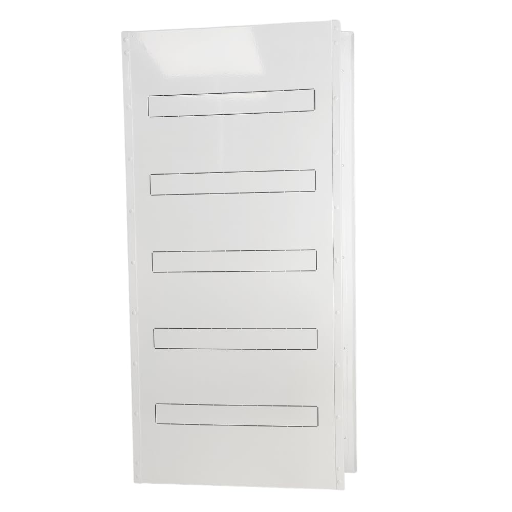 Doktorvolt Scatola di distribuzione a incasso, scatola di fusibili, scatola di distribuzione, alloggiamento in metallo, 90 moduli, 5 file, con porta bianca, IP30, IK07, per installazione in casa