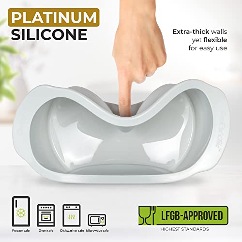 Silicone Round Cake Pan 9″X2″ - Non-Stick Oven Dish - Professional Bakeware Baking Mold For Cakes Pies Quiche Cheesecake - Microwave Dishwasher Freezer Safe - Quick Release By Cook’n’chic #TOP2