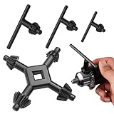 BRITIVIVE Bohrfutterschlüssel 4 Stück Bohrmaschinenschlüssel Bohrer Chuck Key 4-In-1 Bohrfutter Schlüssel Set für Zahnkranzbohrfutter