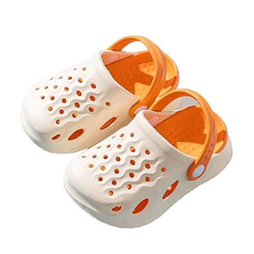Peyarlie Toddler Boys Girls Cute Clogs Garden Shoes Slip on Shoes Lightweight Slides Slippers Summer Indoor Outdoor Kids…