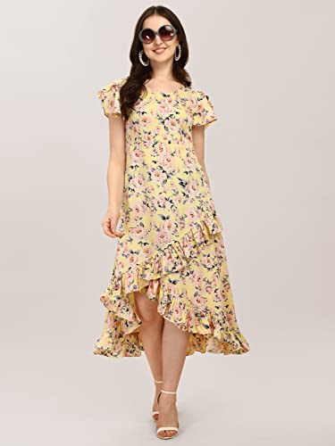 Image of QIQI Women's Crepe A-Line Maxi Casual Dress