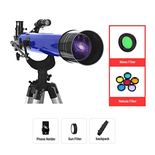 YXCKG telescopio refractor 60mm con trípode ajustable miniatura 2