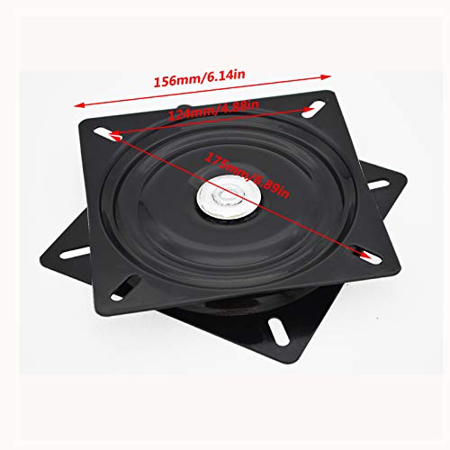 Vuybvy 6Inch Chair Swivel Replacement Bar Stool Swivel Plate Chair Swivel Base Boat Seat Full Ball Bearing 360 Degree Turntable Mount Mechanism Swivel Stool Hardware For Recliner Chair Or Furniture #TOP4