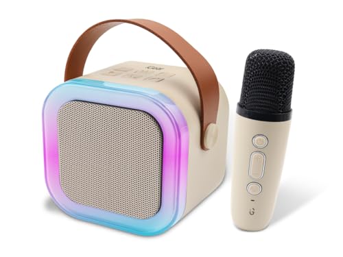 Image of iGear Melody Rechargeable Bluetooth Portable Karaoke Machine for Kids Adults, RGB LED Lights, 1500mAh Battery, Musical Toys for Boys, Girls and Adults