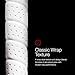 Golf Pride Tour Wrap Golf Grip - Comfortable, Durable Grip for Clubs - Classic Wrap Design with High-Tack Feel - Rubber Construction - Standard - White