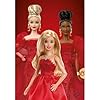Barbie Mattel 80th Anniversary Ruby-Red Celebration Blonde Fashion Doll Wearing Red Dress with Silvery Shoes & Necklace, Collectible Toy #1