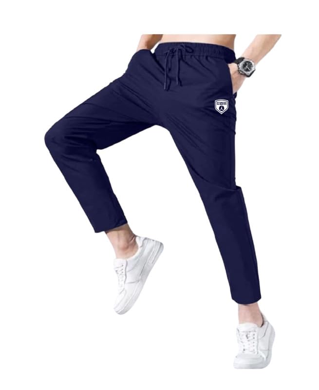 Men's Slim Trackpants| Lowers for Men 4 Way 4way Fabric Blend-picture-23