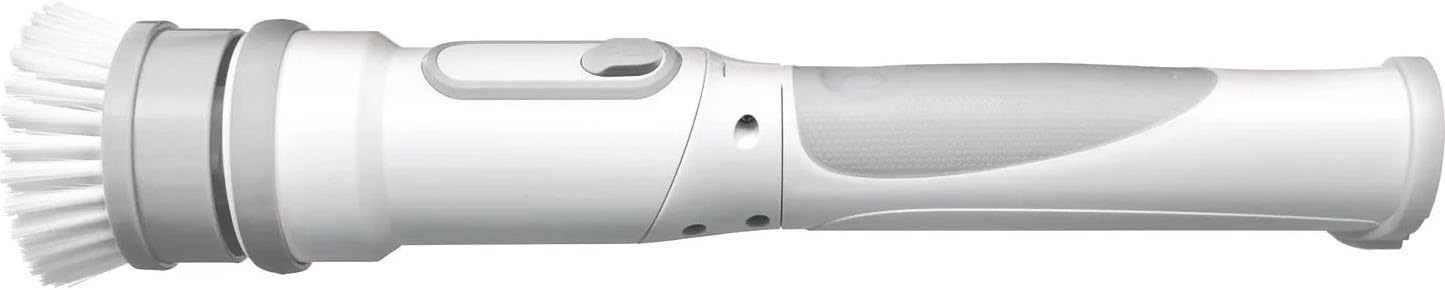 Main cleaning unit with a brush head attached, ready for use.