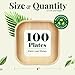 Palm Leaf Plates 4 Inch Bamboo Plate Disposable 100 Pack Small Dessert and Appetizer Square Party Plates Biodegradable Compostable Cocktail Better Than Paper Plate By KoalaLove 5