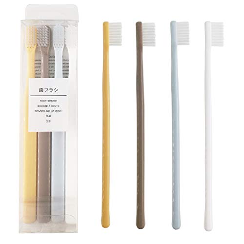 Tinkeep Ultra Soft Toothbrush Slim Teenth Head Whitening Brush Extra Clean Toothbrush(Pack of 4)