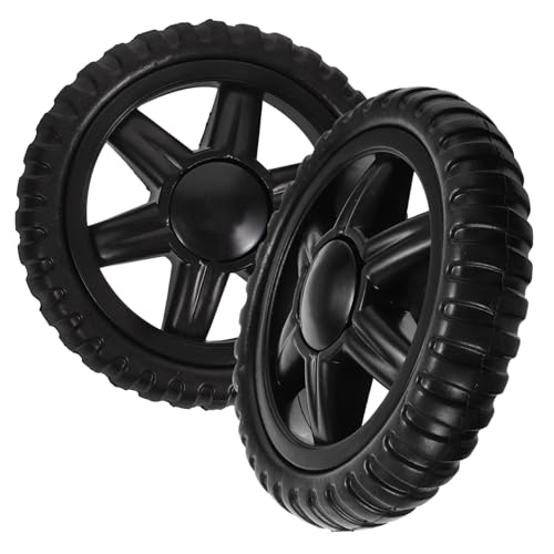 ibasenice 2個 ショッピングカート用耐久プラスチックキャスター 安定設計で荷物運搬に 台車 トロリー対応交換用車輪