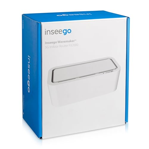 Image of Inseego Wavemaker FX2000 5G Router with Sim Card Slot for Enterprise, Business or Home, Up to 3.3Gbps, 32 Devices, WiFi 6 Internet, LAN Port, 5G Modem, 5G LTE Router - W /Le'Mak Cable Tie Kit