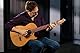 Ortega Guitars Konzert Gitarre Elektro-Akustisch – Slim Neck, Thinline Body – Signature Series – Inklusive Gig Bag und Schutzfolie – Massive Rotfichte, Walnuss, Natur (FLAMETAL-TWO)