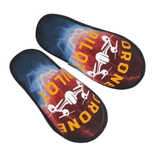 UJEHDYENG Drone Pilot House Slippers Soft Cozy Winter For...