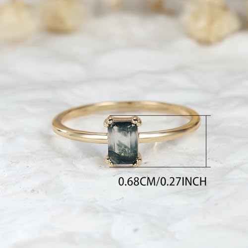 Dainty Jewelry 18k Gold Plated Simulated Gemstones Stackaing Band Engagement Rings for Women3