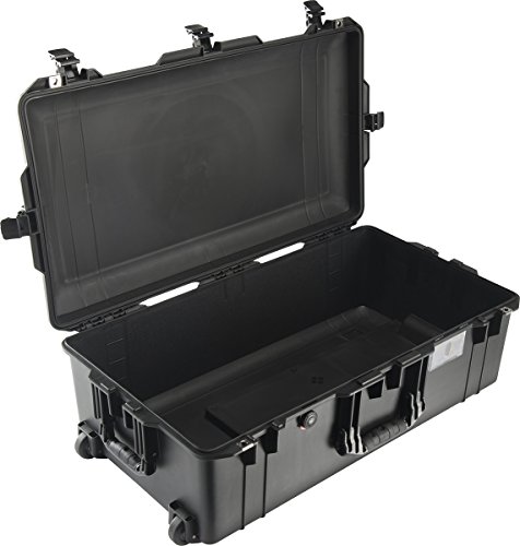 PELI 1615 Air Maleta Trolley Ultra Resistente y Ligera Para Cámaras y Sistemas ópticos, Estanca e Impermeable al Polvo, 71L de Capacidad, Fabricada en EE.UU., sin Espuma, Negro