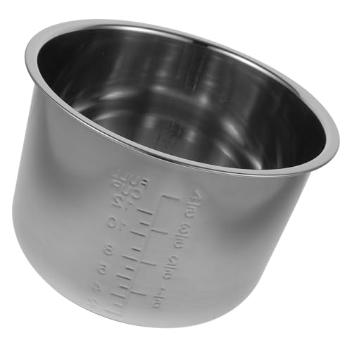 MOKKHNB Olla Interior para Olla Arrocera Eléctrica de Acero Inoxidable Recambio Base Reforzada Antiadherente y Multifuncional para Cocinar Arroz y Hornear