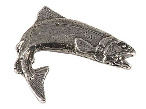 Amazon.com: Rainbow Trout, Fish Pin, Pewter, F004, 1 1/4”, Red sides ...