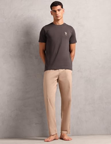 Image of U.S. Polo ASSN. Mens Crew Neck Embroidered Logo I633 Lounge T-Shirt - Pack of 1