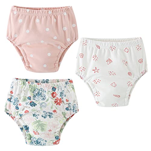 Yealoo Töpfchen Trainingshose Baby Kleinkind 3er Pack Töpfchentraining Unterhosen Windelhöschen Waschbare Atmungsaktiv 3 Jahre