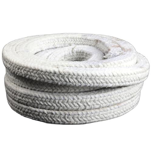 Sello blanco para cuerda de estufa – Adhesivo de cuerda de alta temperatura – Sello de alta temperatura de 2 m para fundición de horno de caldera, horno (B, 35 mm)