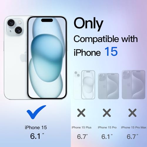 Image of JETech Glitter Case for iPhone 15, Blue