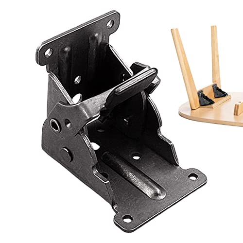 dexun Bisagras plegables de bloqueo, bisagra plegable de bloqueo, accesorios de patas de bisagra de bloqueo, bisagra de bloqueo de patas de muebles ocultos, accesorios para el hogar para mesa, silla