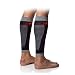SLS3 Graduated Compression Calf Sleeves for Legs (Pair) - Prevents Shin Splints - Relieves Lower Leg Pain and Cramps (L (Calf 15-18"), Black)