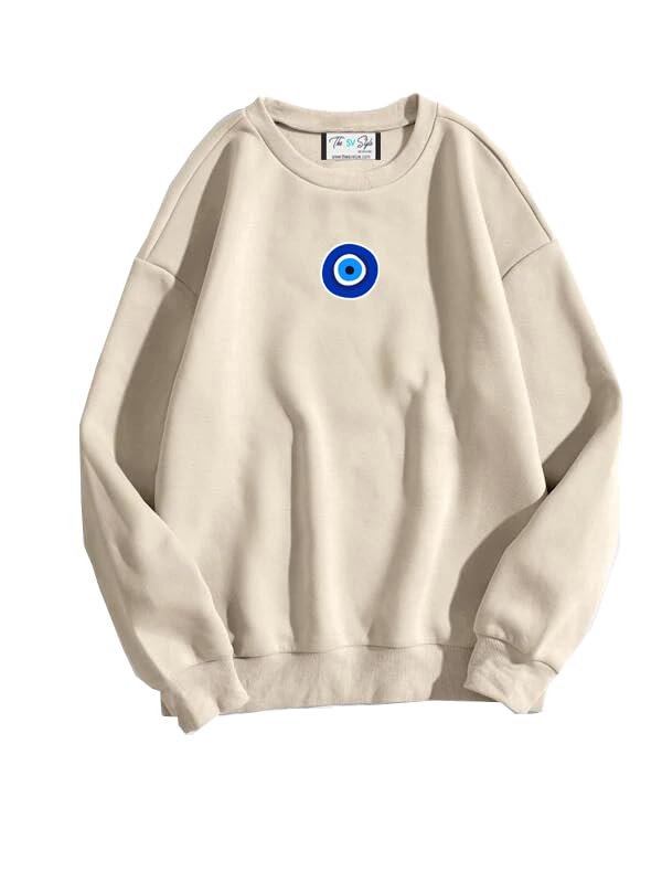 Image of SXV 'Frog & Mushroom' Printed Cool Aesthetic Drop Shoulder Oversized Baggy Sweatshirt