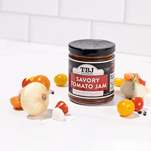 Tbj Gourmet Spiced Tomato Jam - Spicy Tomato Jam - Spicy Tomato Ketchup Alternative - Sweet, Savory & Spicy Tomato Spread & Jam Preserves - Vegan, Gluten Free Jam - 3 X 9 Ounces #TOP5