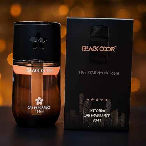 Image of BLACK ODOR Car Perfume Car Interior Deodoriser car perfumes luxury BO-13 in Crown Plaza Fragrance Pack of 1 Pcs in Blue Bottle Design