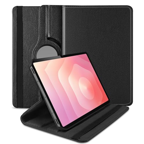 Image of TGK 360 Rotatable Flip Cover for Samsung Galaxy Tab S11 Case 11 inch 2025, Galaxy Tab S10 Lite / S10 FE / S9 FE 10.9 inch / S9 11 Inch 2023 (Black)
