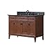 Avanity Madison 48 in. Vanity with Black Granite Top and Sink in Tobacco finish